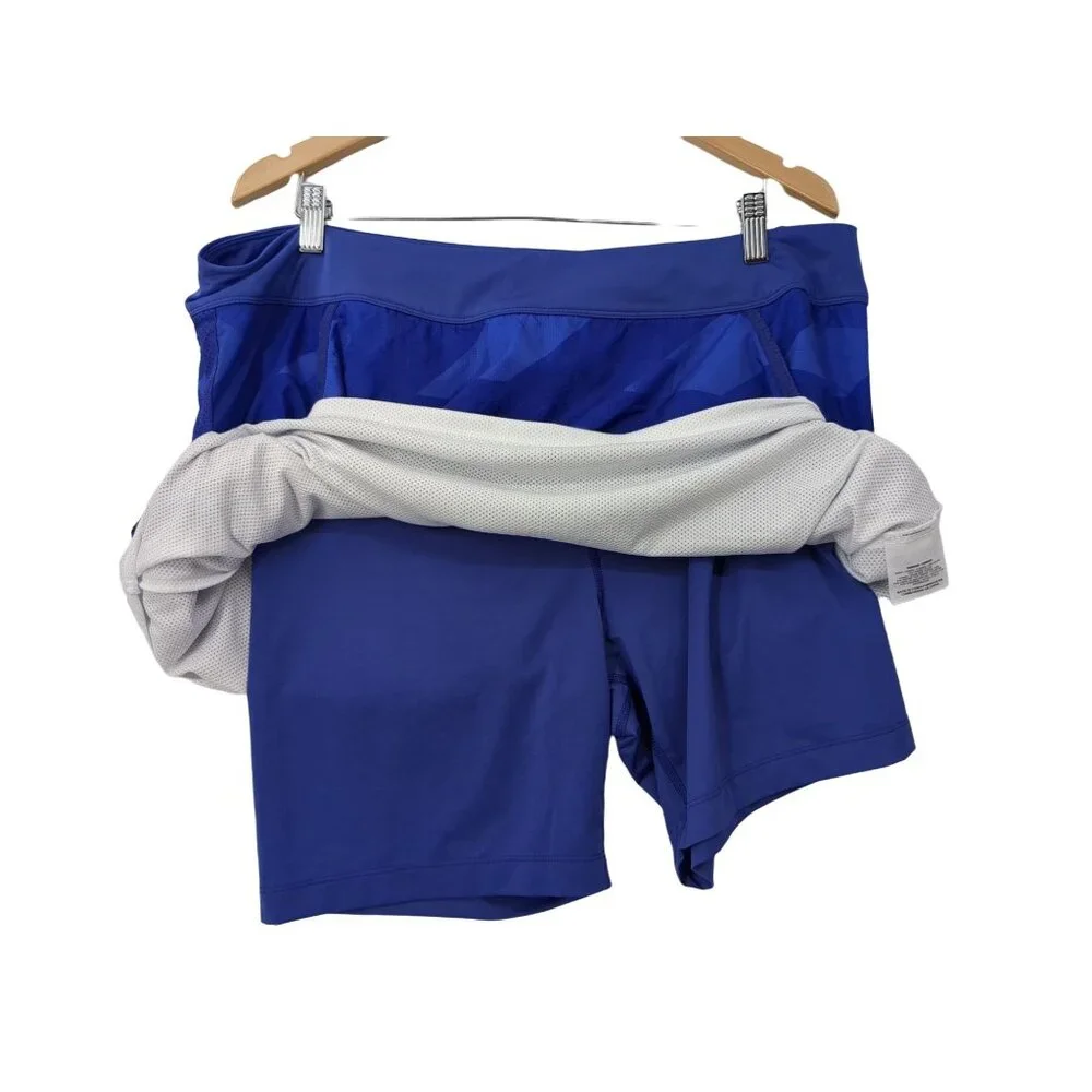 Nike Golf Skort Womens XL Blue Skirt Removable Shorts Tour Performance Athletic‎